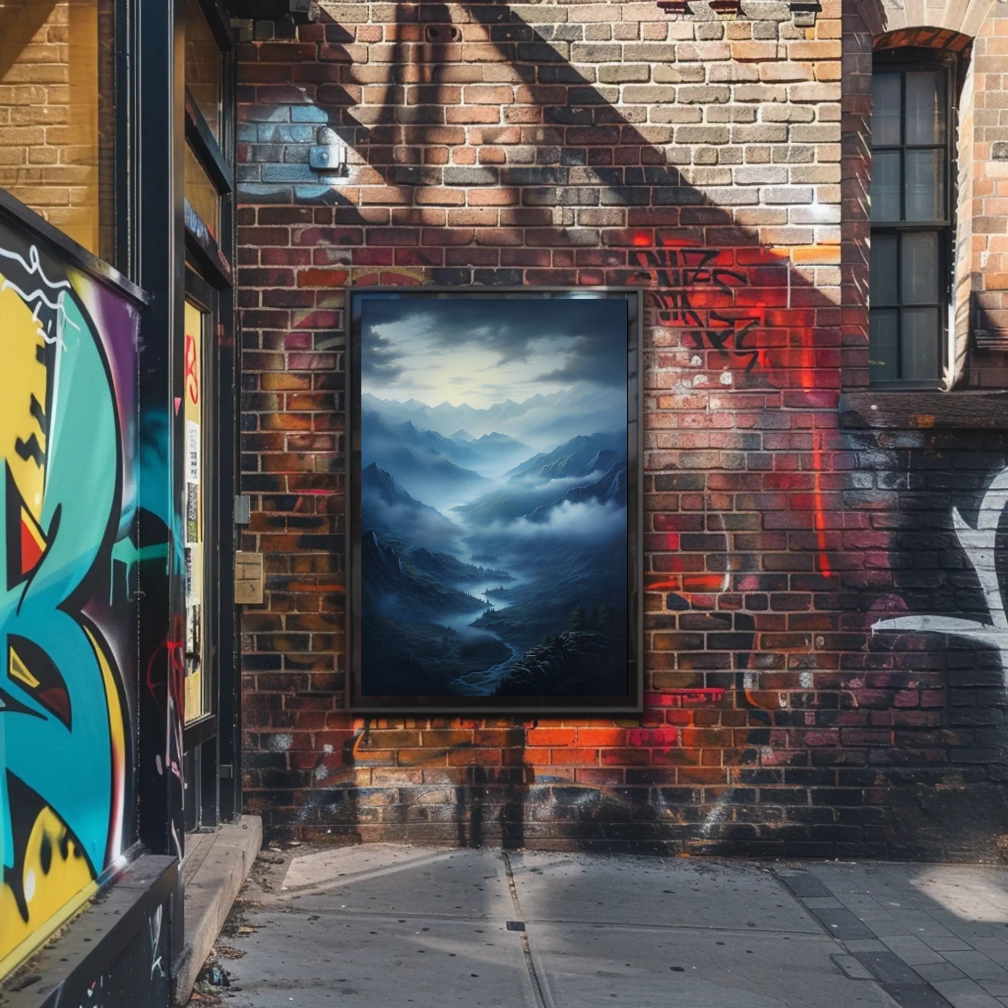 Mystical Mountain Valley Poster