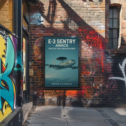 Boeing E-3 Sentry AWACS Military Recruitment Poster