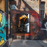 The Lonely Robot In The Rain Poster PosterGoat