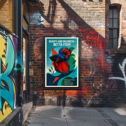 Beauty and Boldness Betta Fish Poster