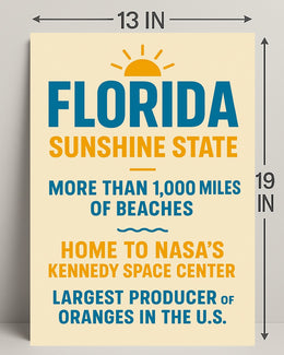 Discover Florida The Sunshine State Poster PosterGoat