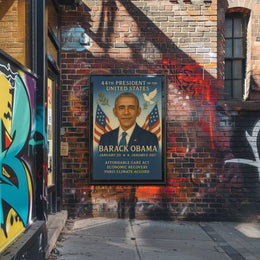 Obama Presidency Commemorative Art Historical or Presidential Poster