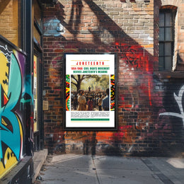 Juneteenth Civil Rights Movement Cultural or Heritage Poster
