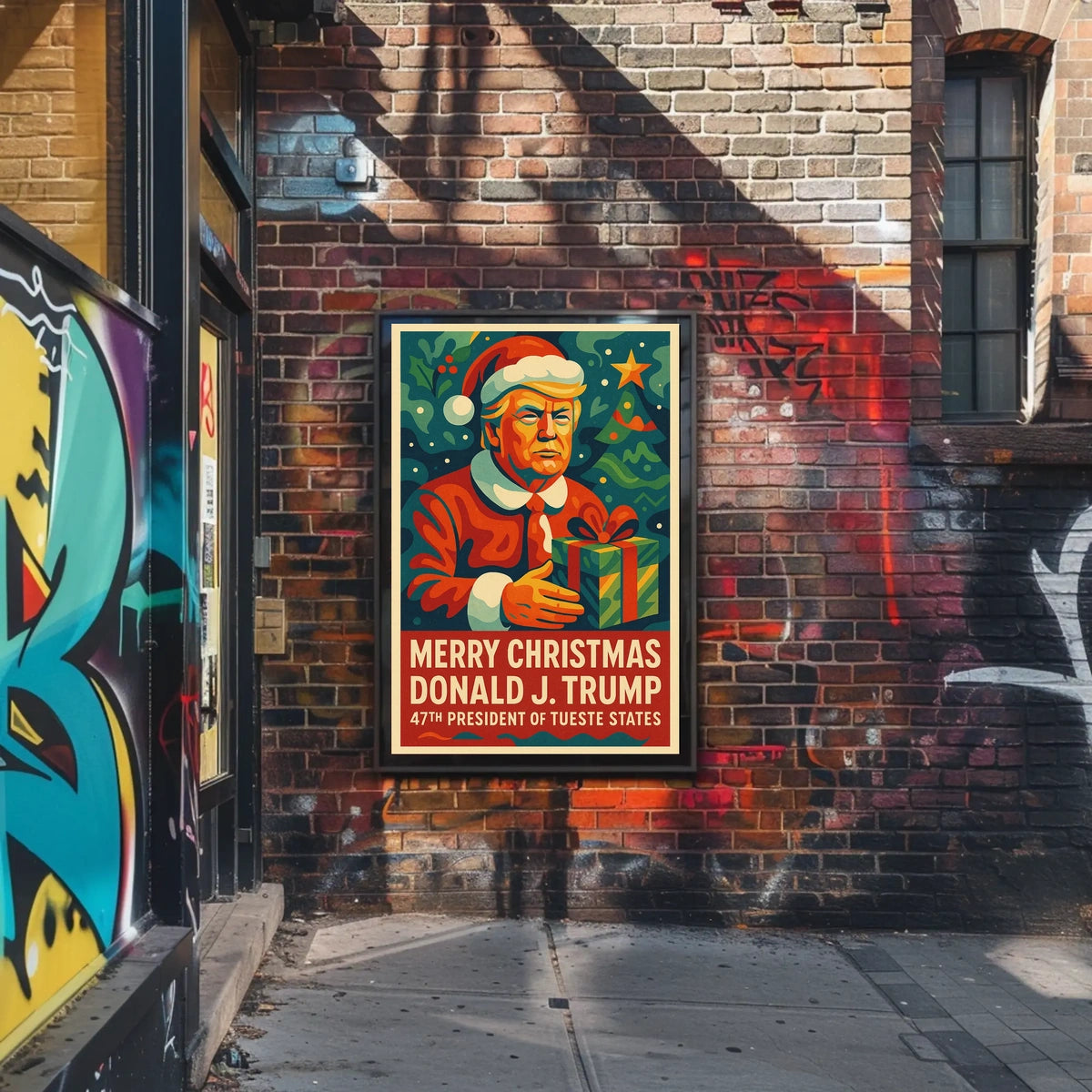 Christmas Political Satire Art Print Political or Propaganda Poster