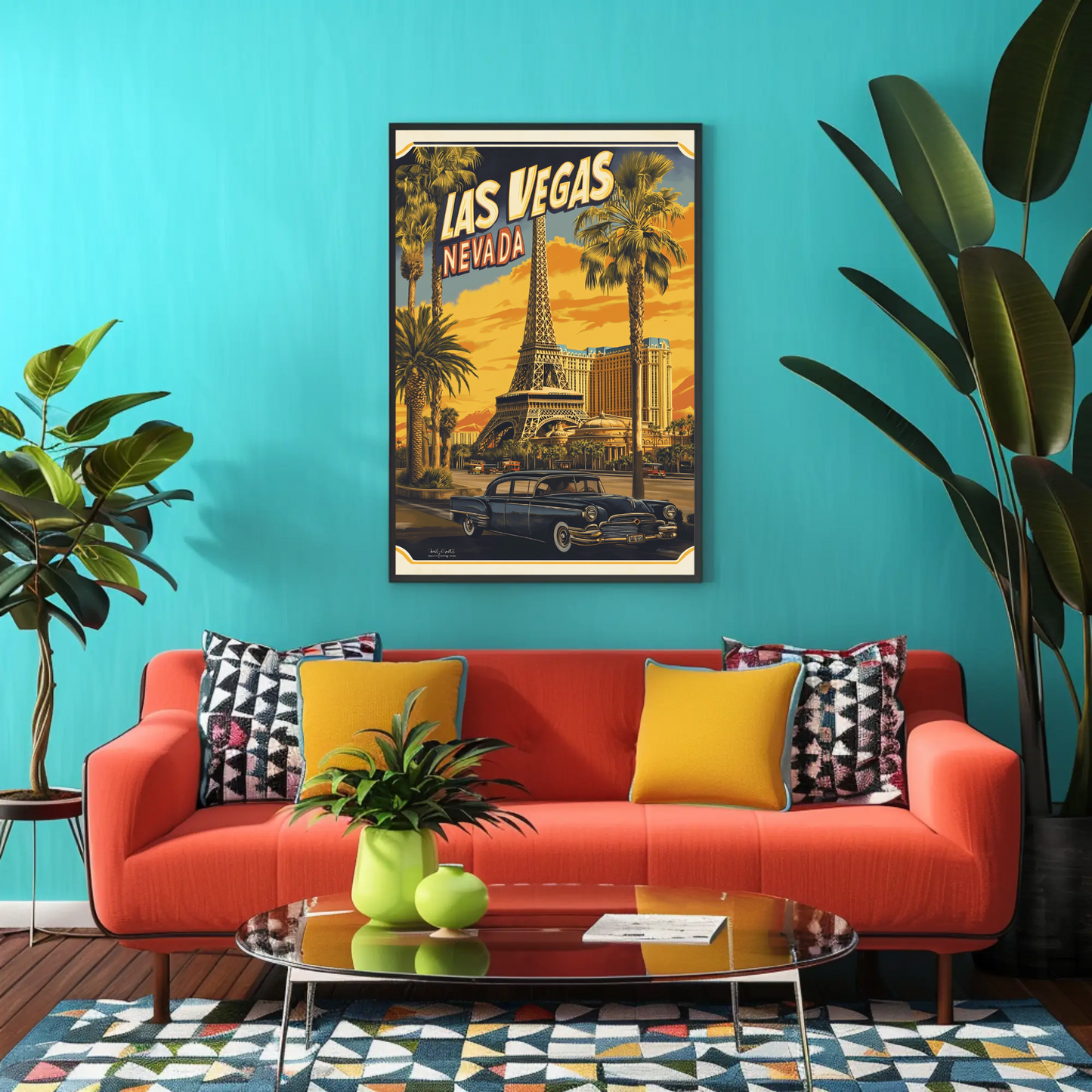 Las Vegas Retro Poster Vintage Style Poster