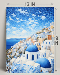 Santorini Serenity Poster
