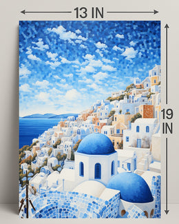Santorini Serenity Poster