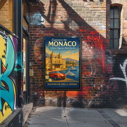 Discover Monaco The Jewel of the Riviera Poster
