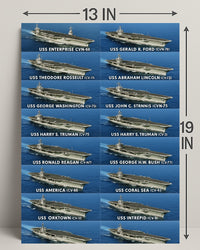 USS Harry S. Truman Aircraft Carrier Poster PosterGoat