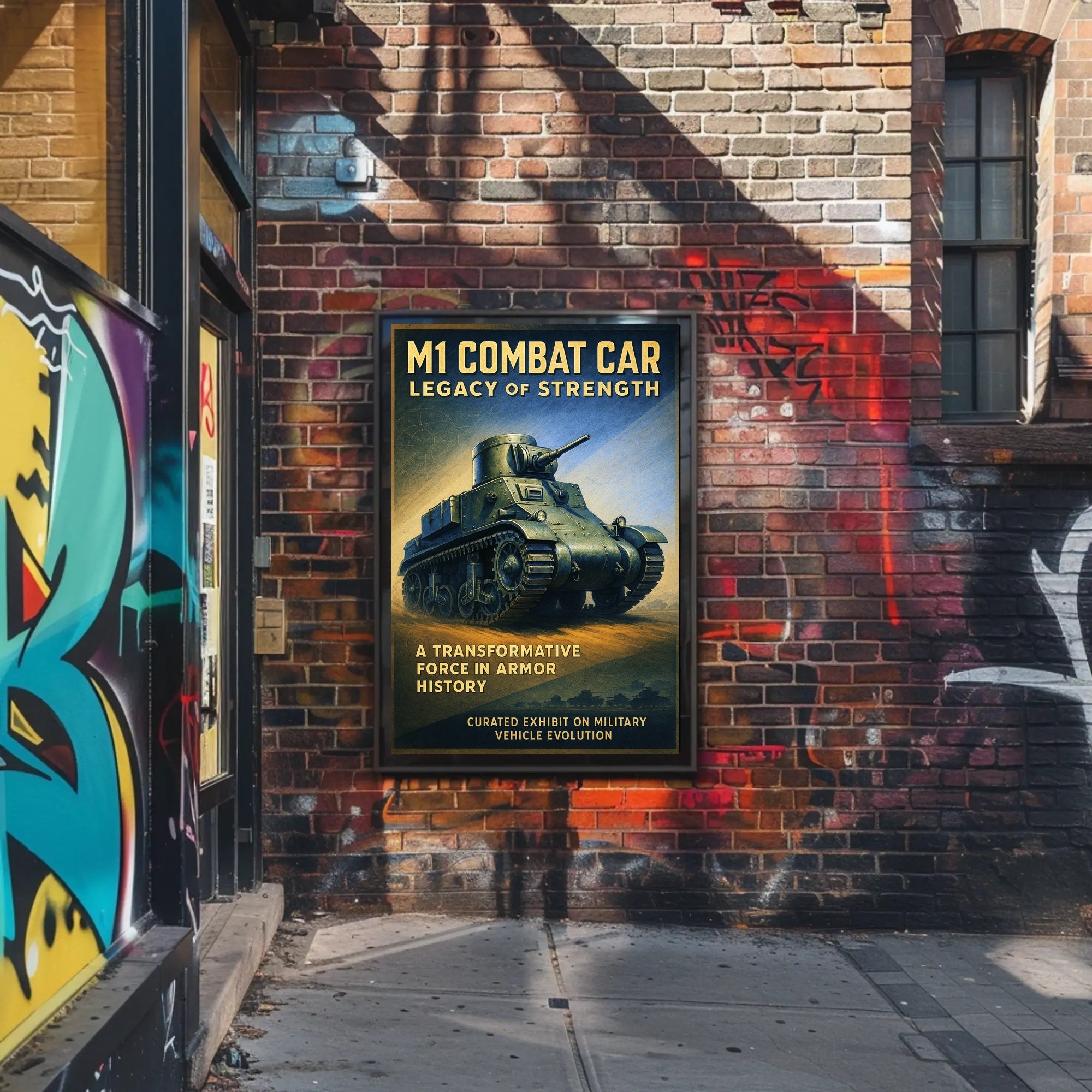 M1 Combat Car Legacy of Strength Poster
