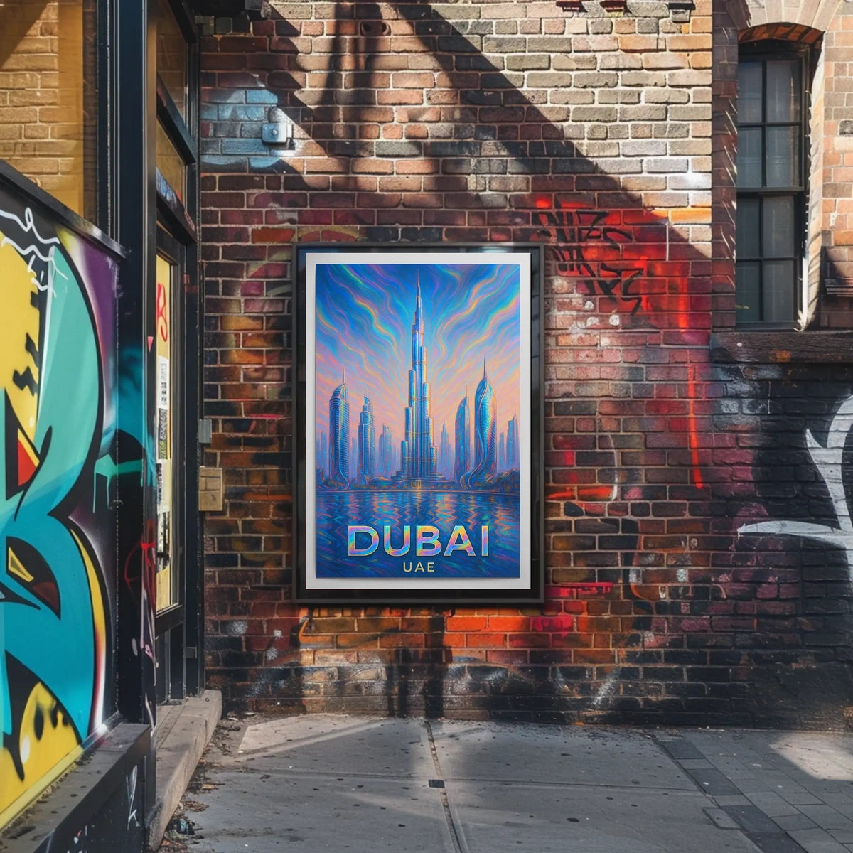Dubai Skyline Artistic Impression Poster