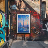 Dubai Skyline Artistic Impression Poster