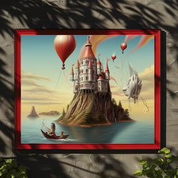 Majestic Fairy-Tale Castle Fantasy or Mythology Poster
