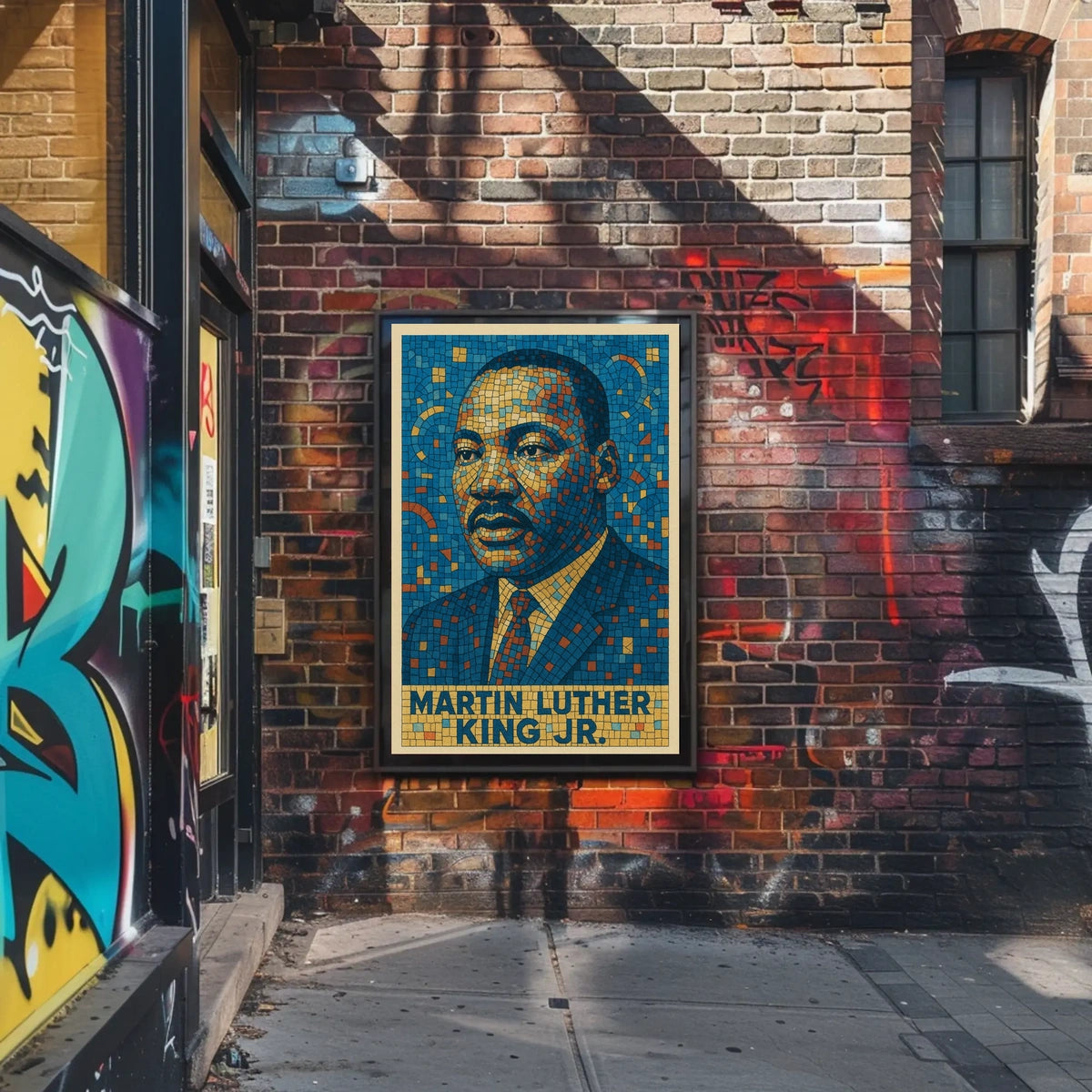 Martin Luther King Jr. Mosaic Poster