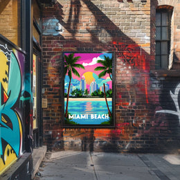 Miami Beach Vibes Poster