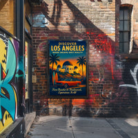 Los Angeles Dreamscape Vintage Adventure Poster