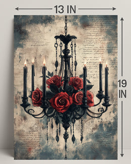 Roses And Candlelight Poster