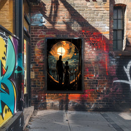Celestial Cityscape Poster