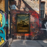 T20 Medium Tank WWII Poster