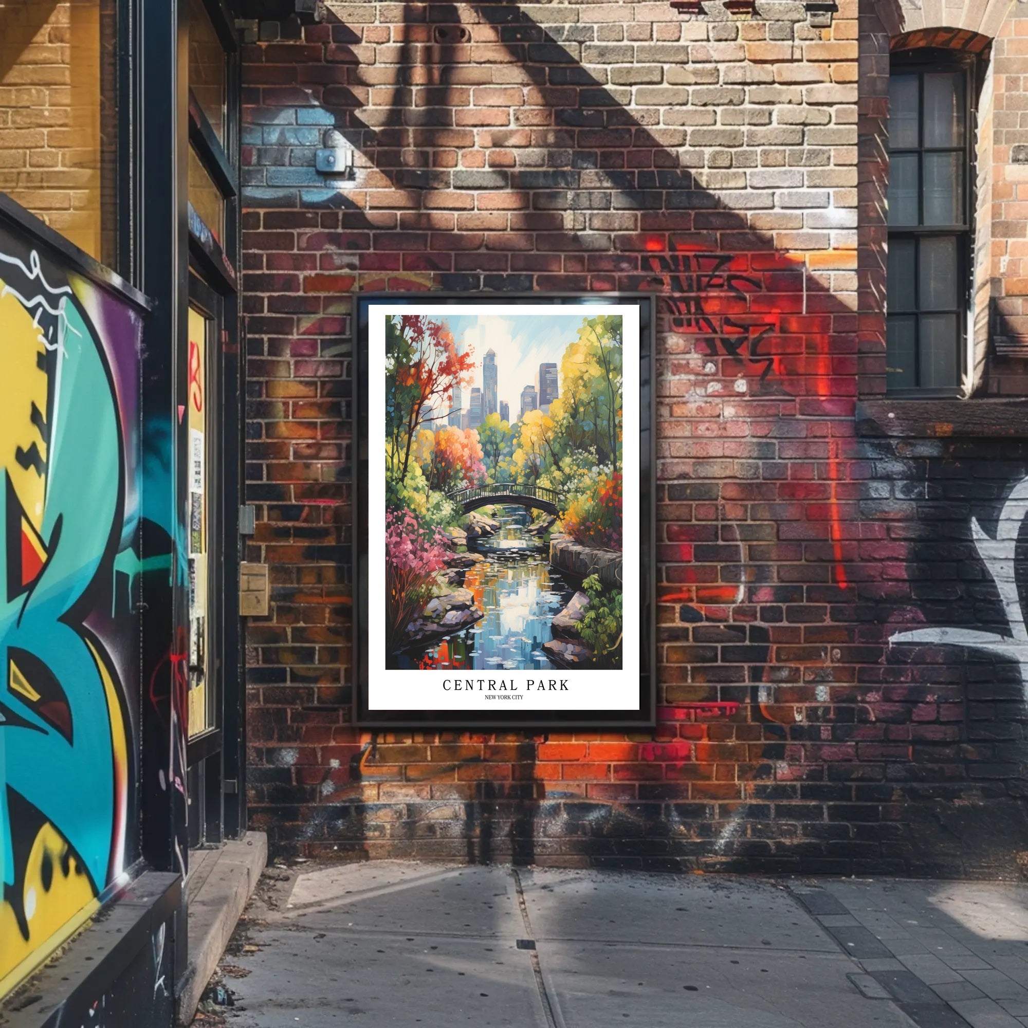 Central Park in Autumn, New York Cityscape Urban or Cityscape Poster PosterGoat