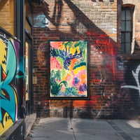 Vibrant Abstract Landscape Print: Abstract, Artistic, or Pop Culture Poster