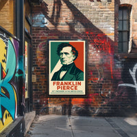 Franklin Pierce Patriotic Art Poster Historical Presidential Poster
