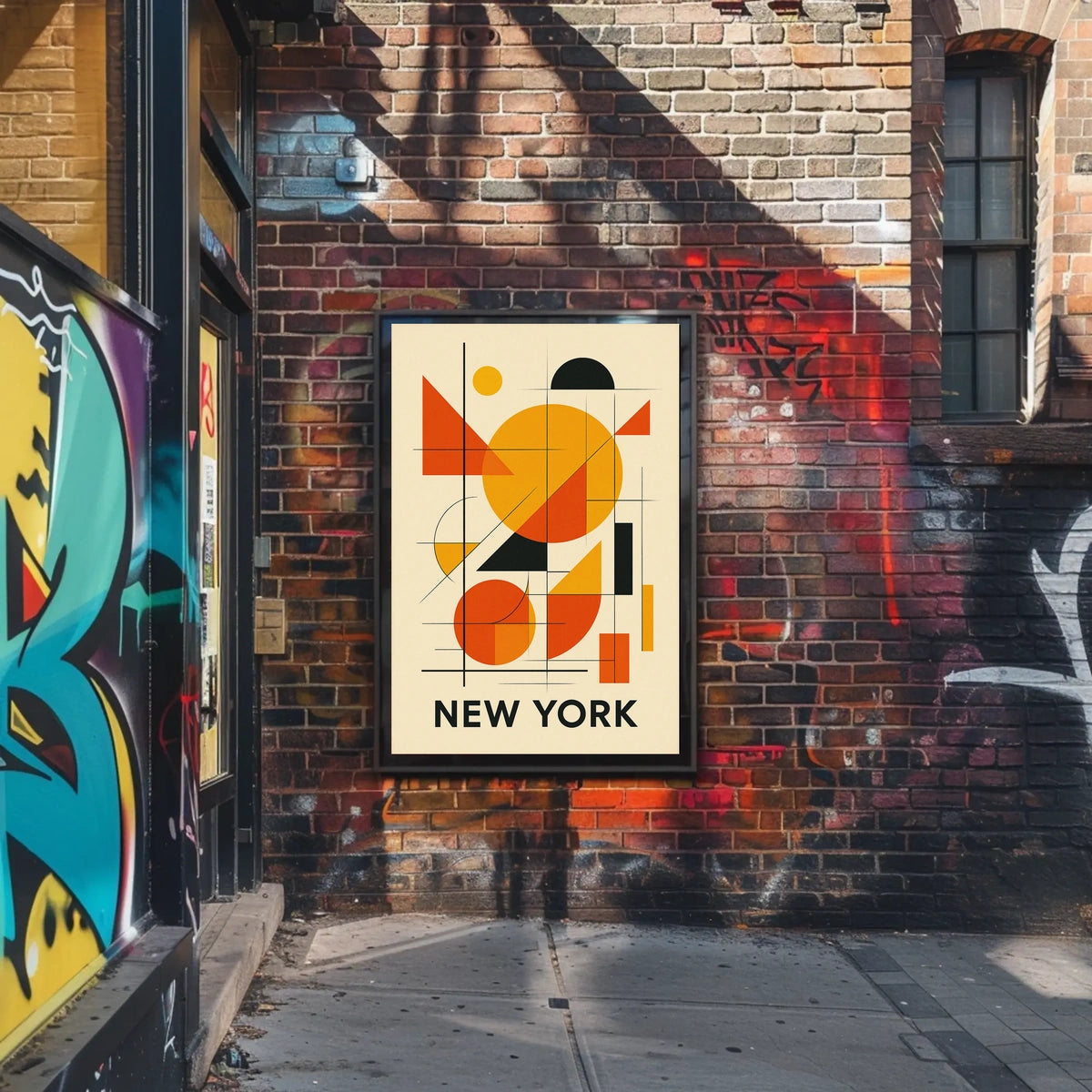 New York Abstract Poster