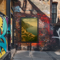 Amalfi Coast Vintage Travel Vintage Poster