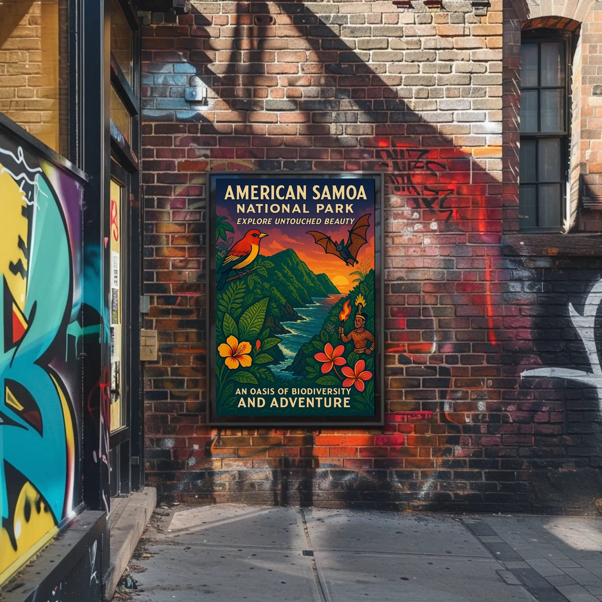 American Samoa National Park Poster: Awe-Inspiring Nature Scenery