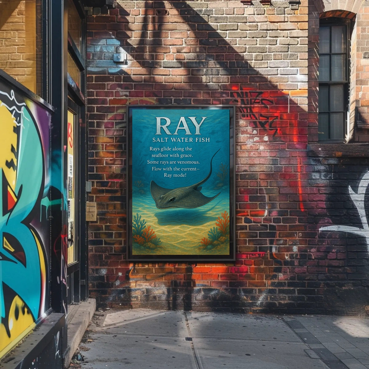 Ray Salt Water Fish Poster