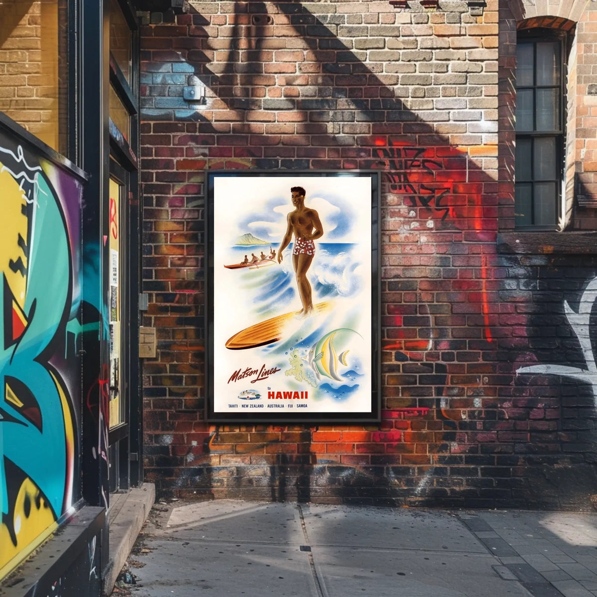 Tropical Adventure With Matson Lines Poster
