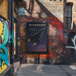 SR-71 Blackbird Speed and Innovation Poster