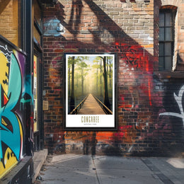 Congaree Tranquil Pathway Travel Poster Print