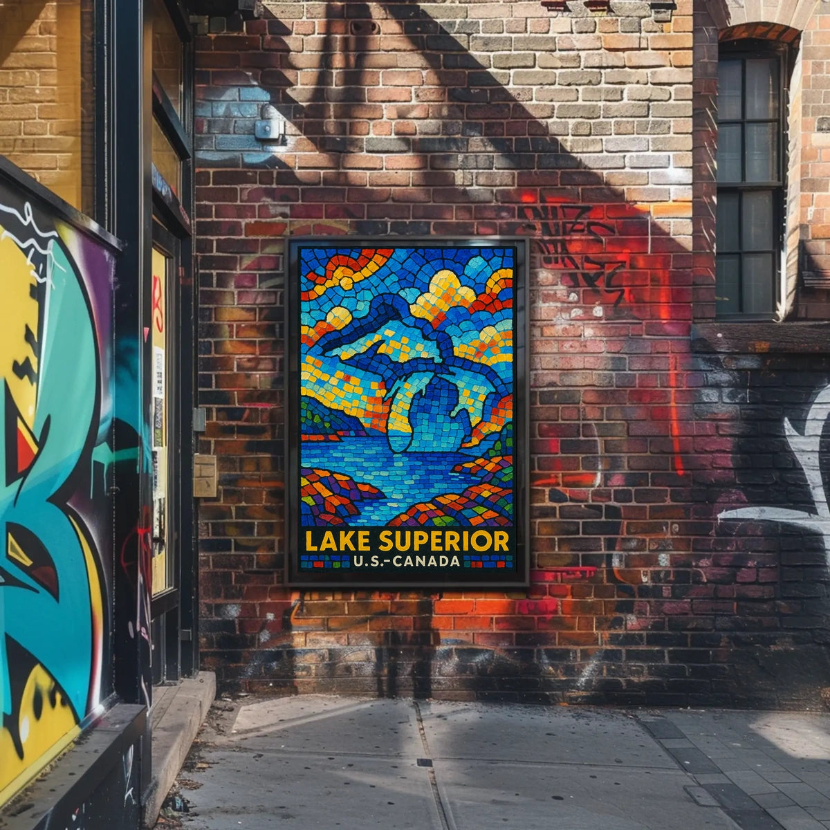 Lake Superior Mosaic Poster