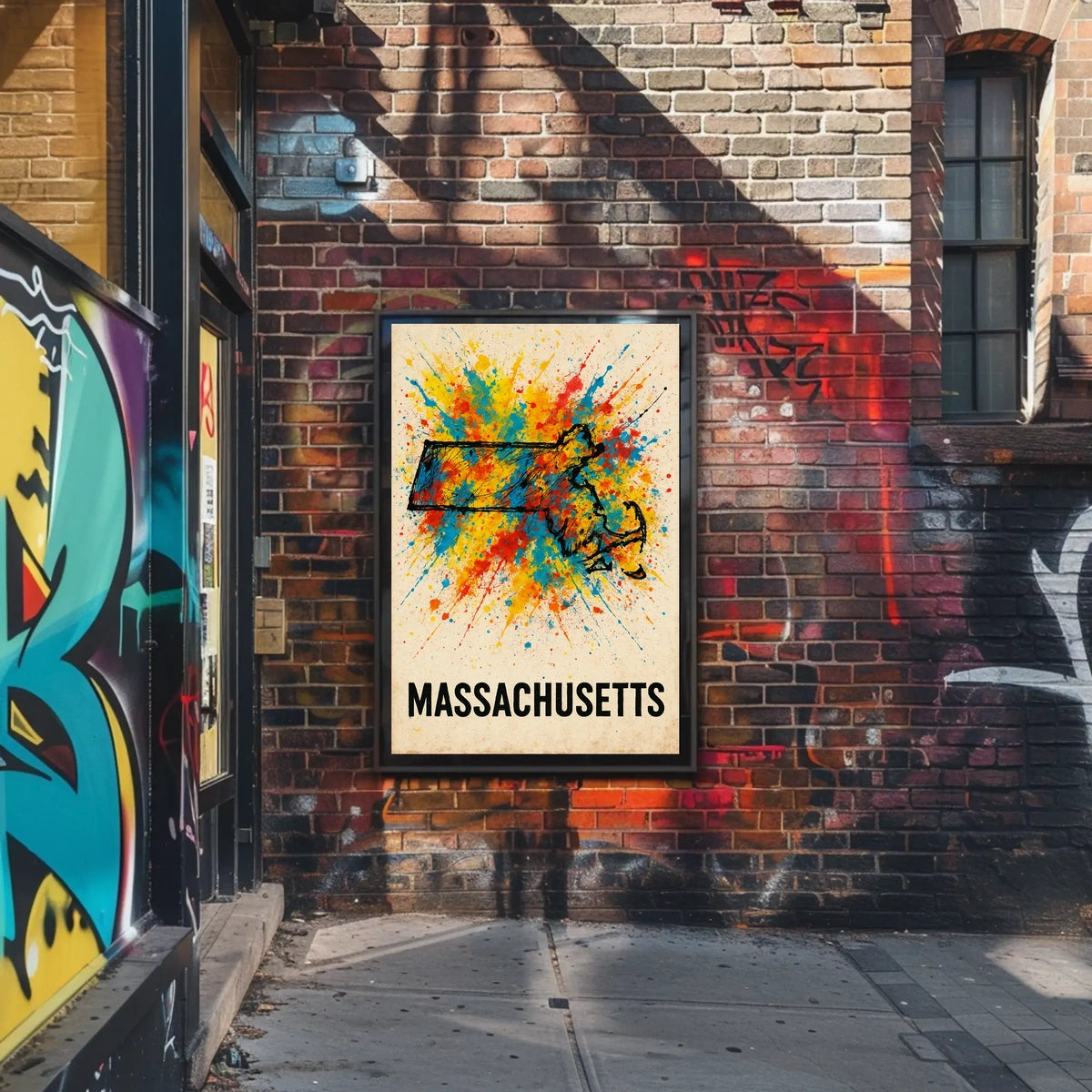 Vibrant Massachusetts Poster