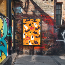 Halloween Theme Whimsical Festive Spooky Poster