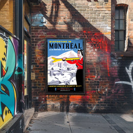 Wintertime in Montreal Poster