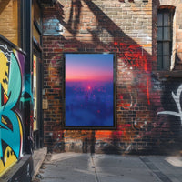 Vibrant Urban Skyline at Dusk Cityscape Poster PosterGoat