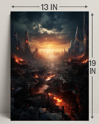 Post-Apocalyptic Sunset Poster