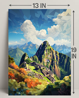 Geometric Beauty Of Machu Picchu Poster