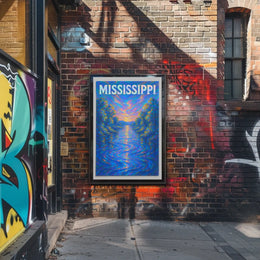 Mississippi River Serenity Poster