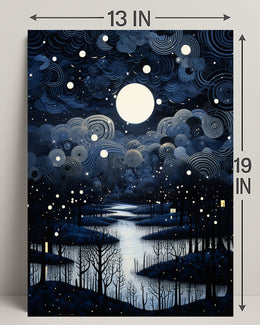 Enchanted Nightscape Poster PosterGoat