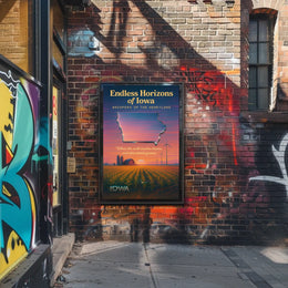 Endless Horizons of Iowa Poster