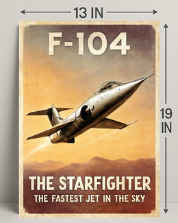 F-104 Starfighter The Fastest Jet Poster PosterGoat
