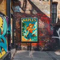 Naples Florida Beachside Bliss Poster Wall Art 18x24