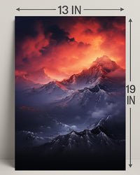 Majestic Mountain Sunrise Poster