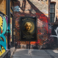 Albert Einstein Inspirational Science Art Poster Print