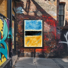 Abstract Color Blocks Abstract Poster