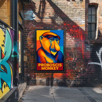 Proboscis Monkey Art Poster