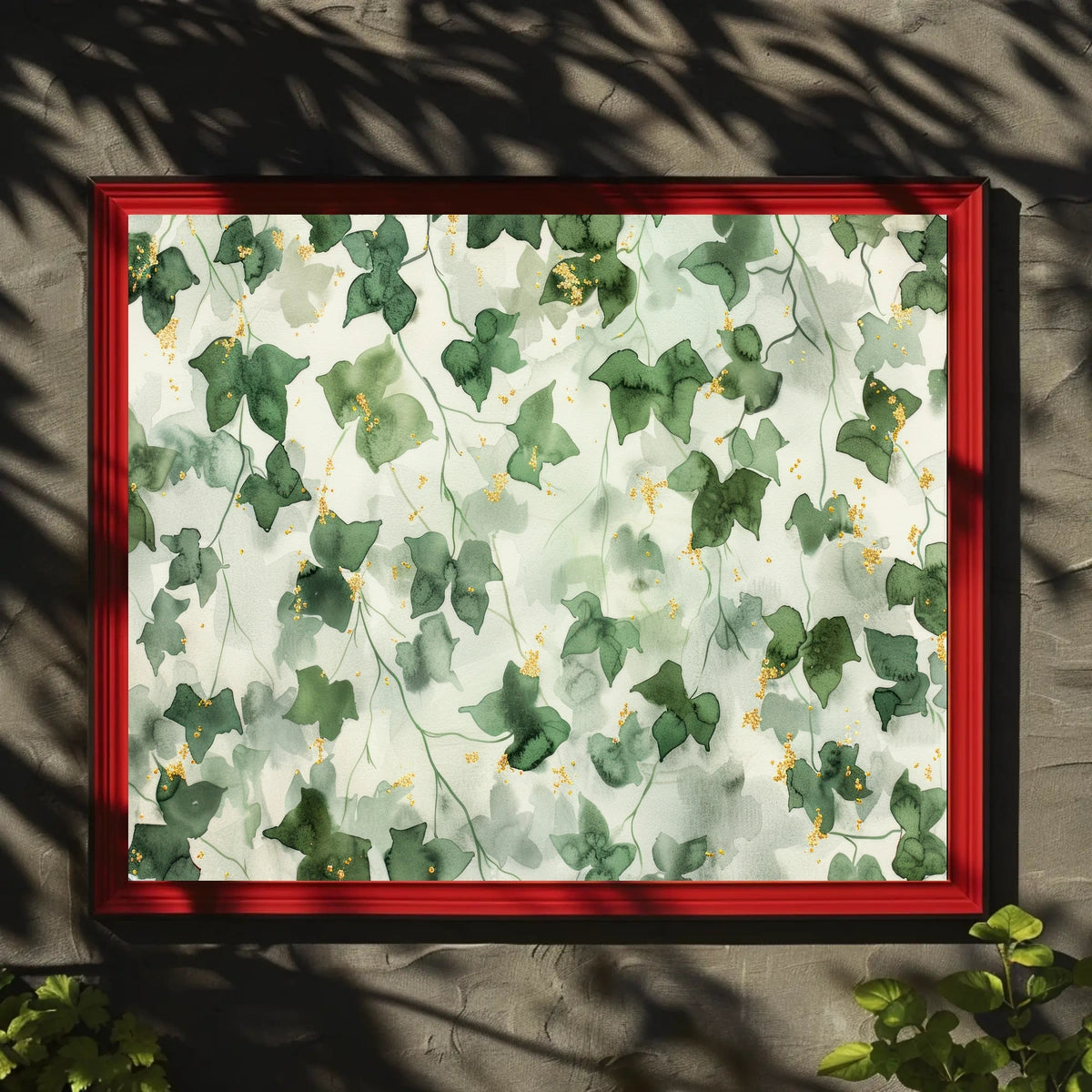 Lush Greenery and Gold Accents Poster